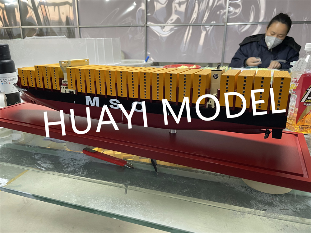 The model of Mediterranean container ships